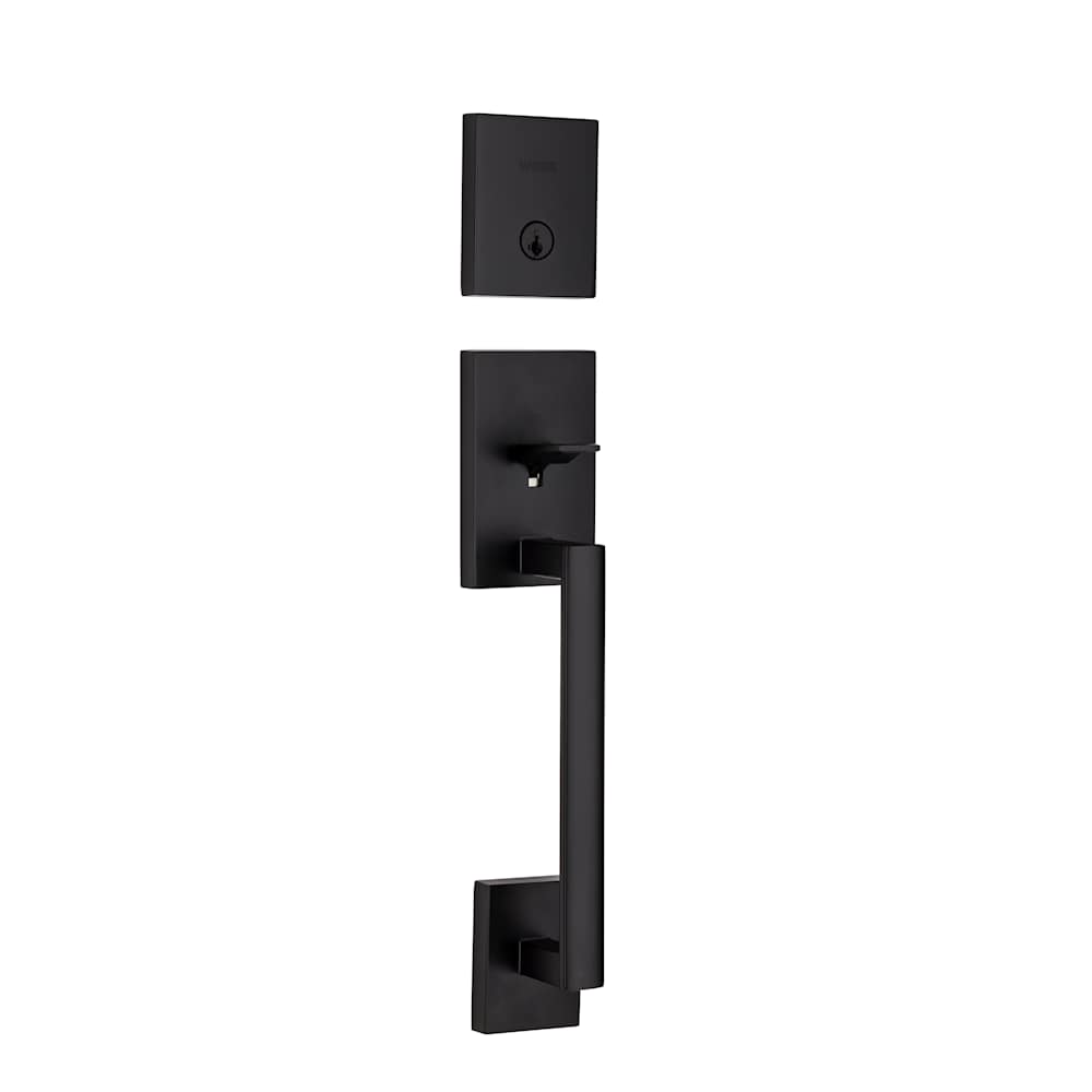 San Clemente Entry Key Handleset Door Black - Canac