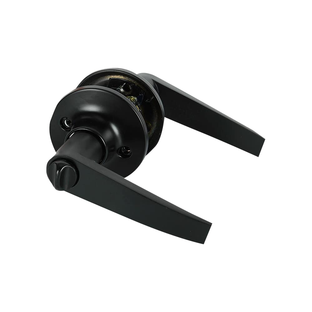 Poignée de porte de salle de bains bec-de-cane  Classic noire