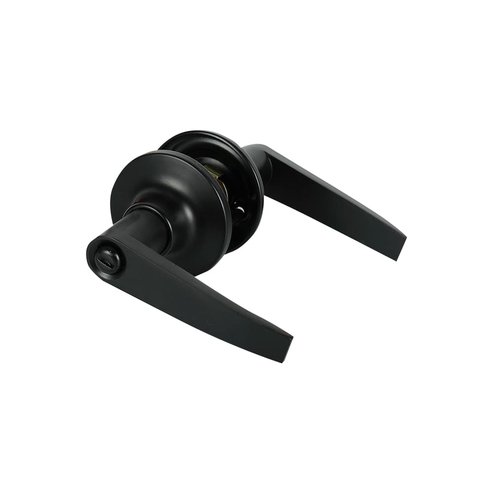 Poignée de porte de salle de bains bec-de-cane  Classic noire