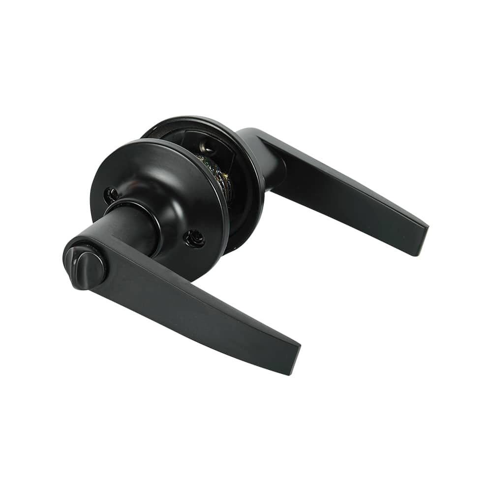 Poignée de porte d'entrée bec-de-cane Classic noire