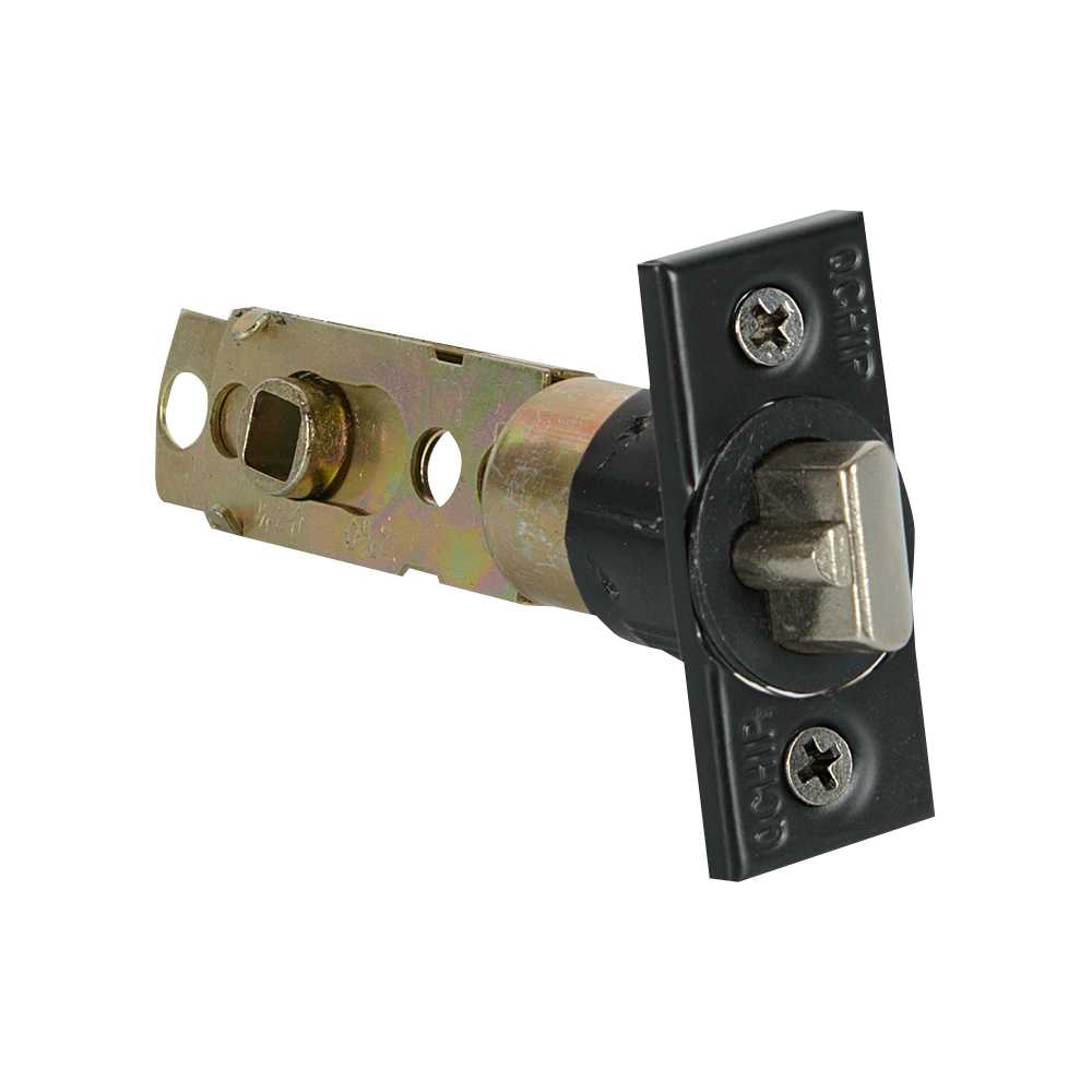 Poignée de porte d'entrée bec-de-cane Classic noire