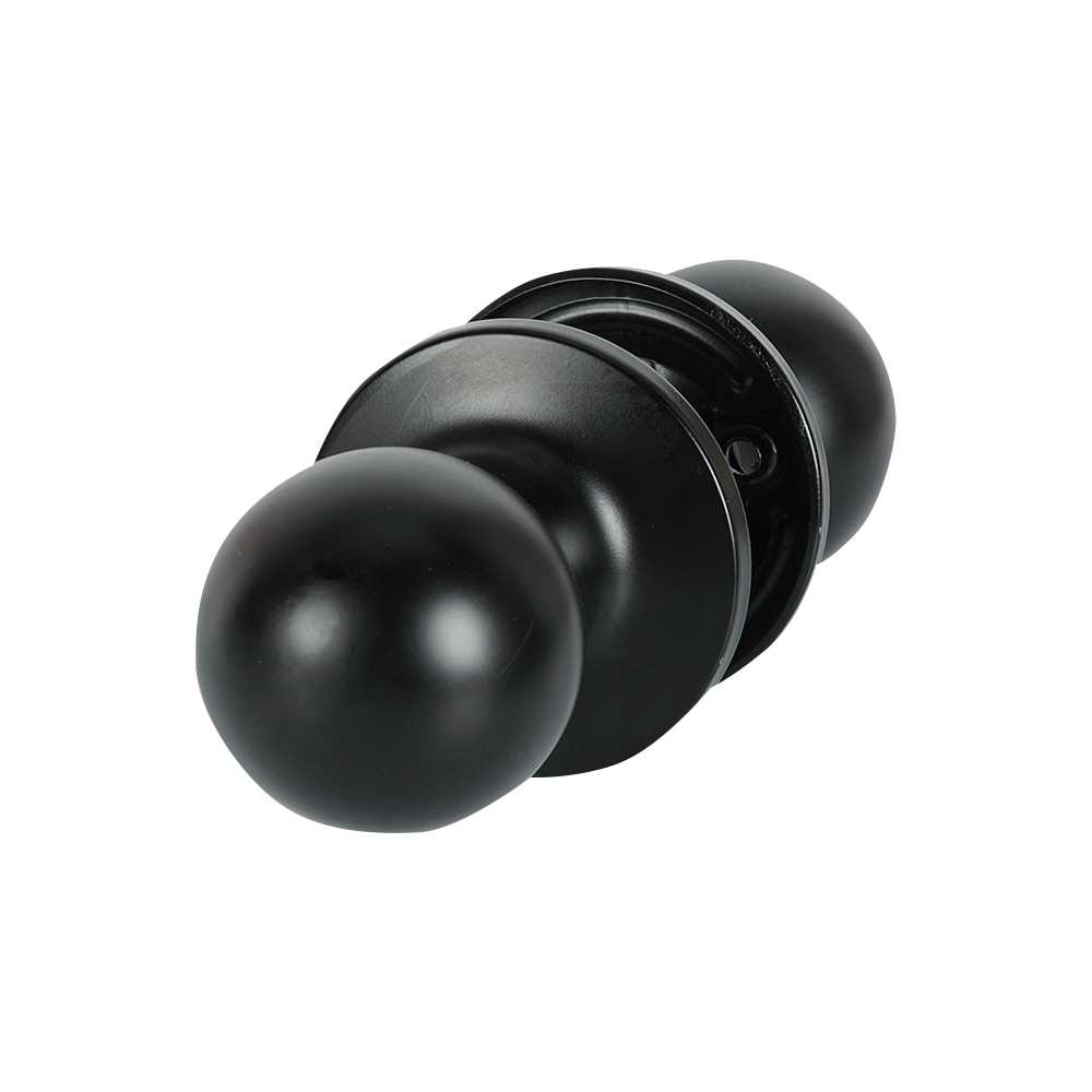 Poignée de porte de passage noire