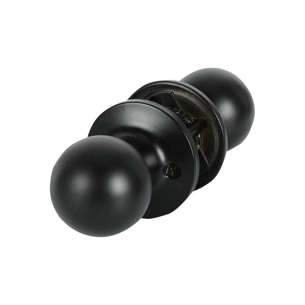 Poignée de porte de passage noire