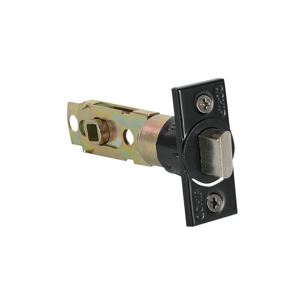 Poignée de porte de salle de bains noire