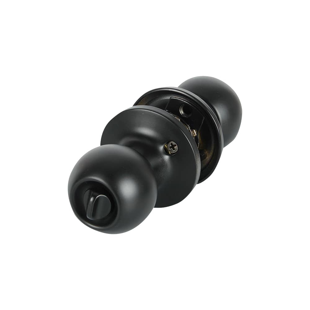 Poignée de porte d'entrée à clé noire