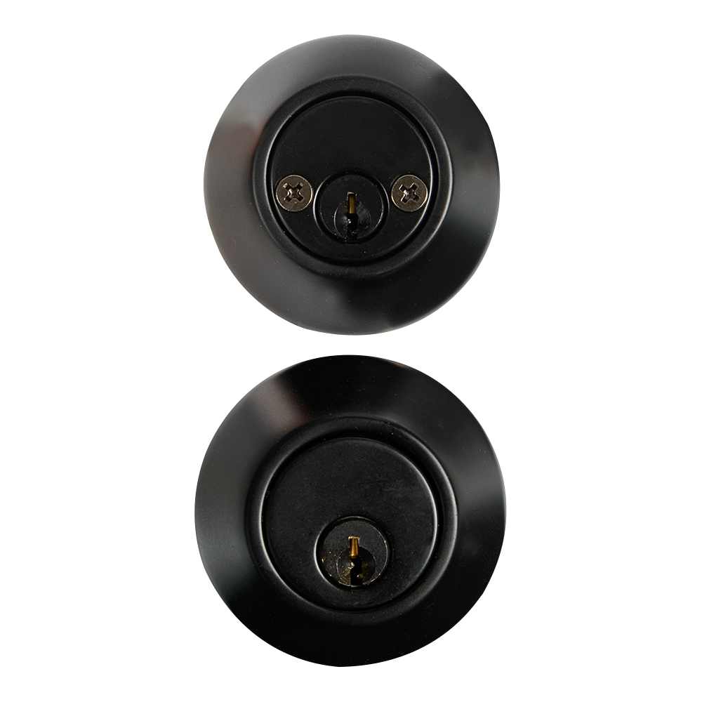 Serrure à pêne dormant double noire