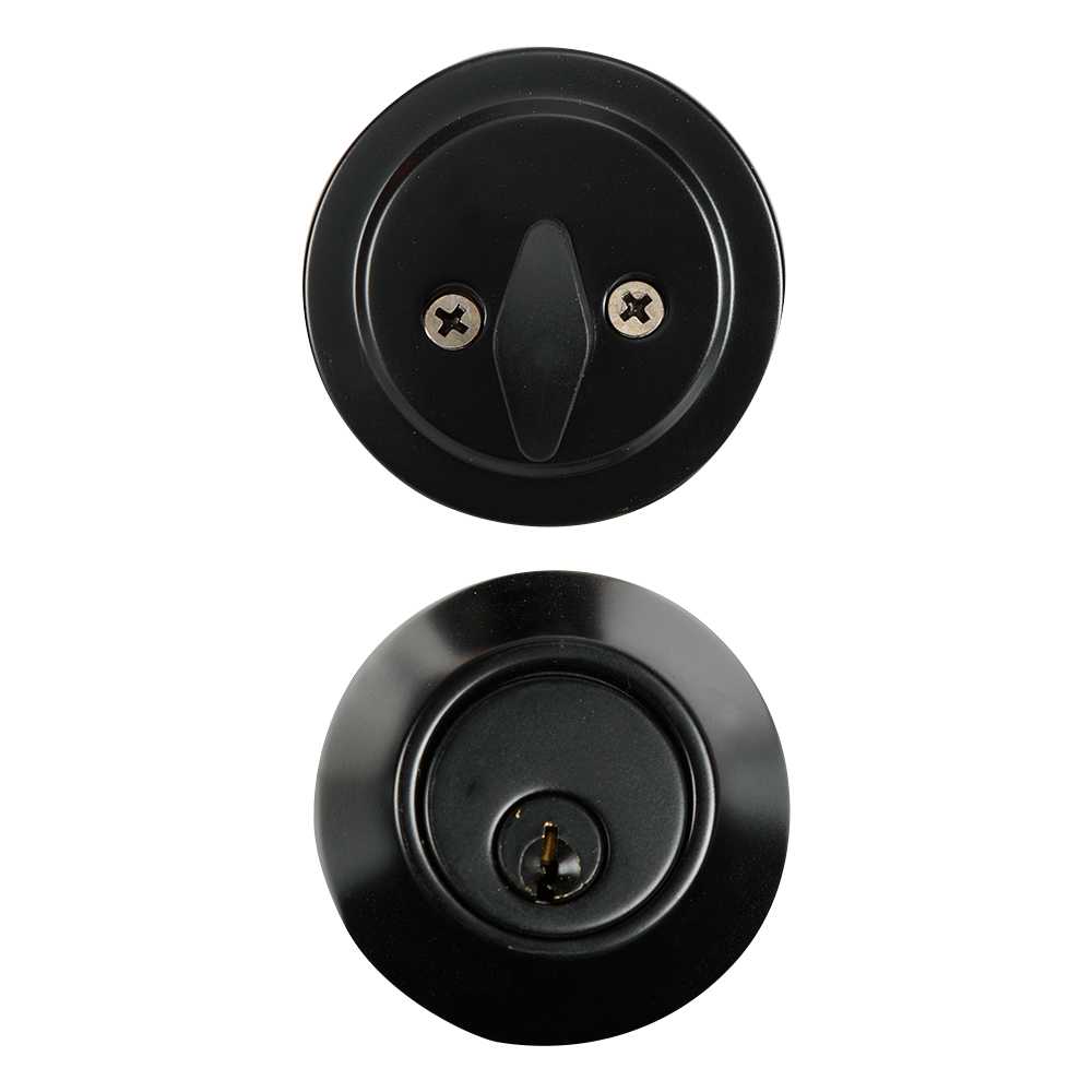 Serrure à pêne dormant simple noire