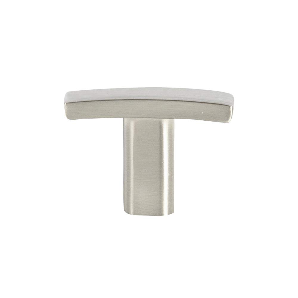 Bouton d'armoire en métal Padova nickel brossé 38&nbsp;mm