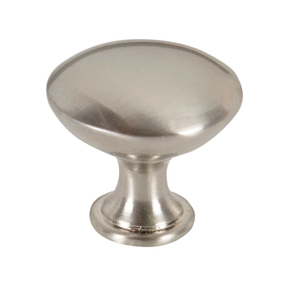 Boutons d'armoires en métal Copperfield nickel brossé 30&nbsp;mm Pqt/10