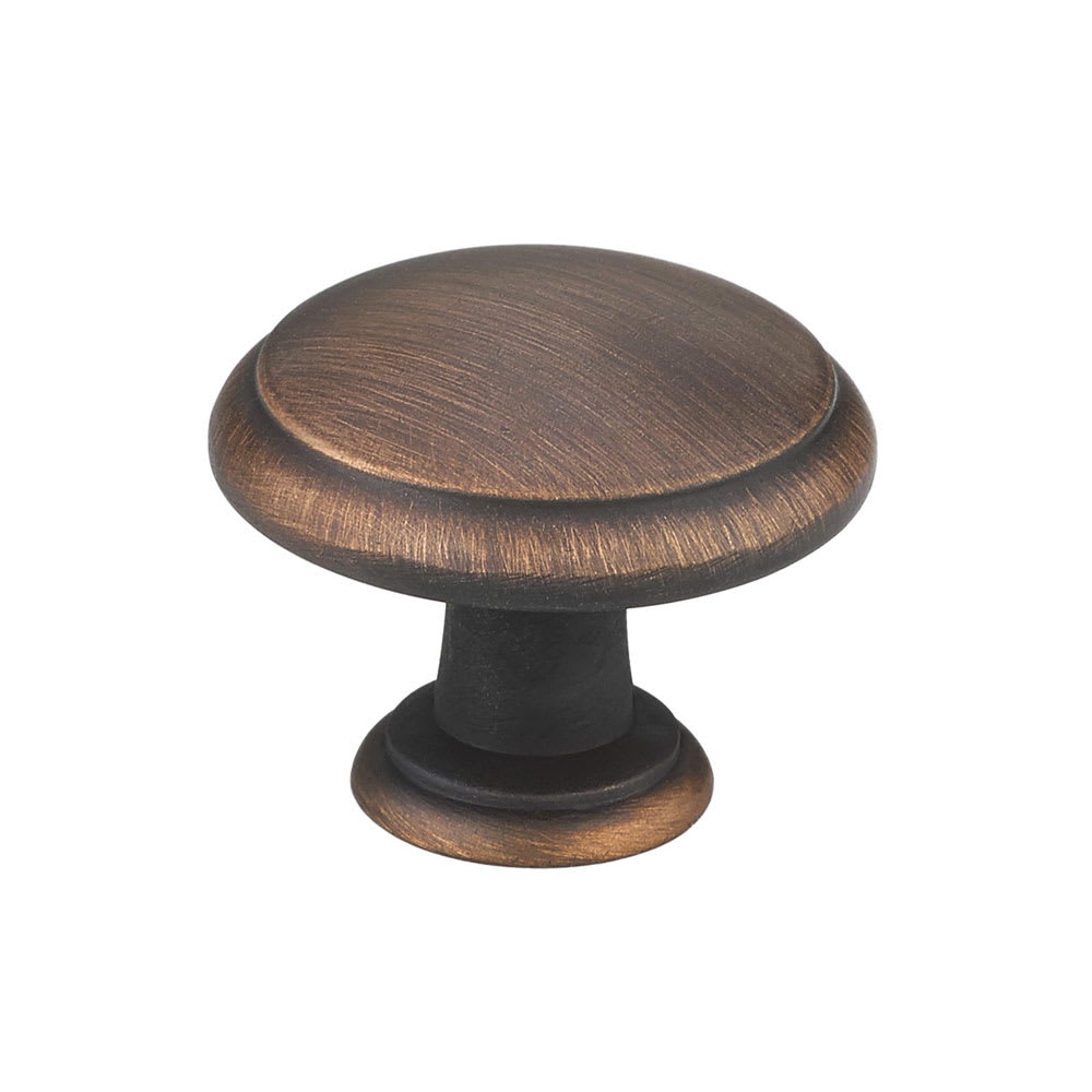 Bouton d'armoire en métal Estérel bronze huilé brossé 30&nbsp;mm