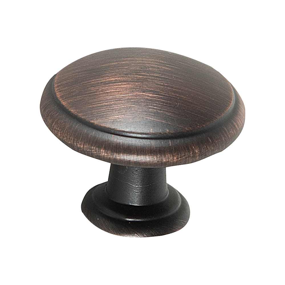 Bouton d'armoire en métal Estérel bronze huilé brossé 30&nbsp;mm