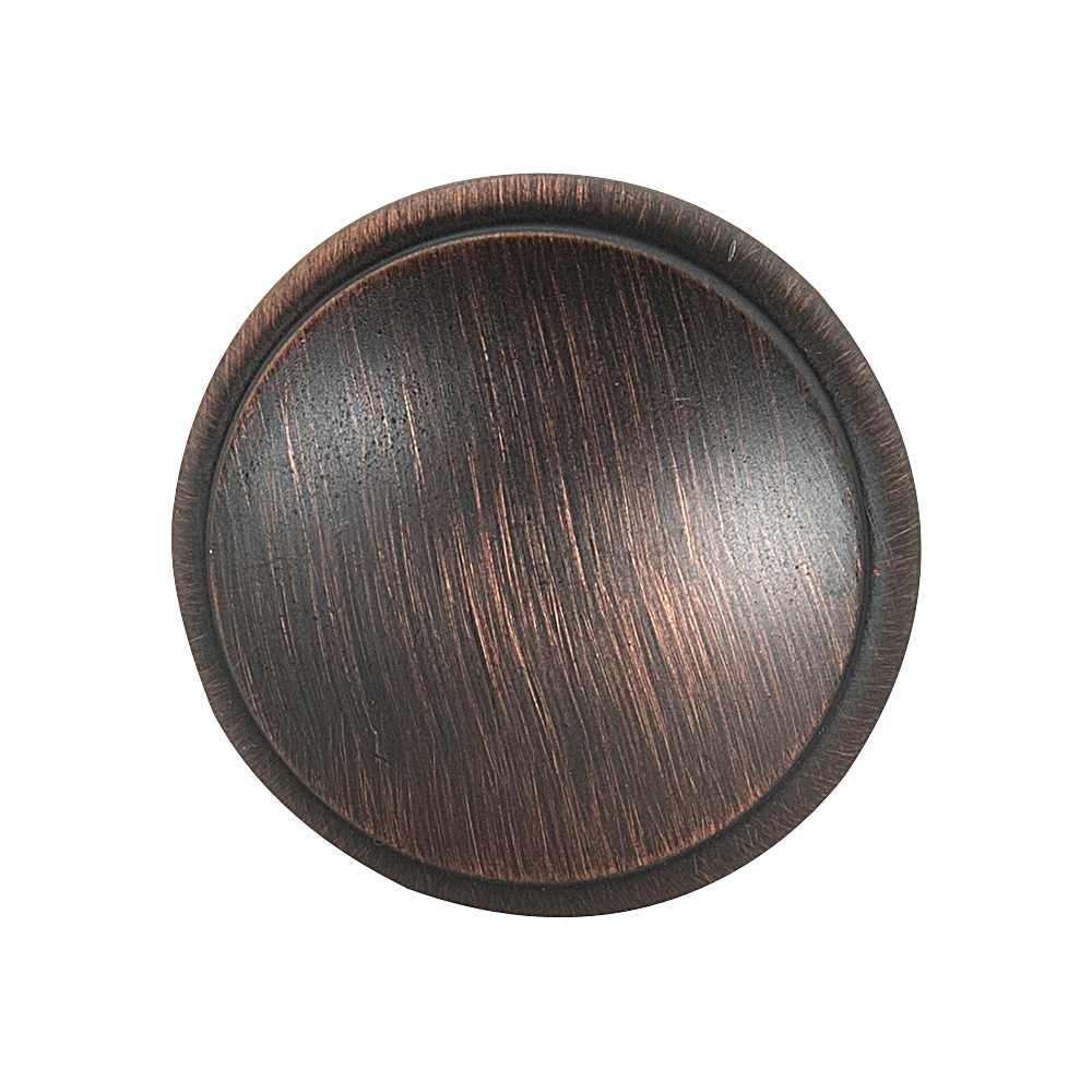 Bouton d'armoire en métal Estérel bronze huilé brossé 30&nbsp;mm