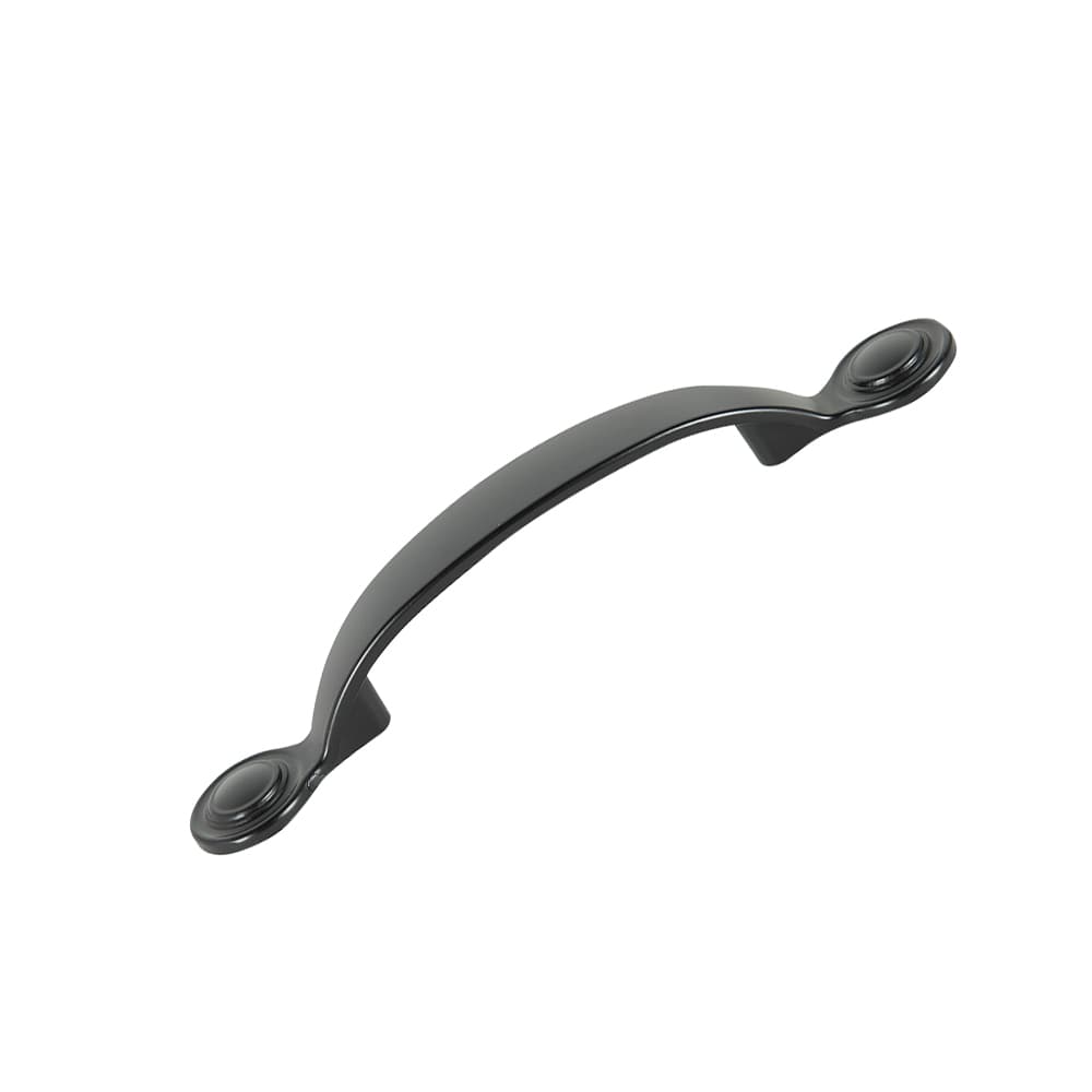 Poignée d'armoire en métal Notre-Dame noire 76 mm&nbsp;c/c