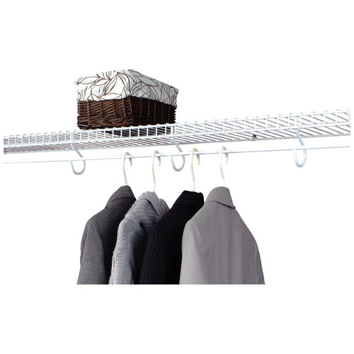 Perma-Slide Mesh Linen Shelf with Hanger 12&nbsp;in.&nbsp;x&nbsp;8&nbsp;ft.