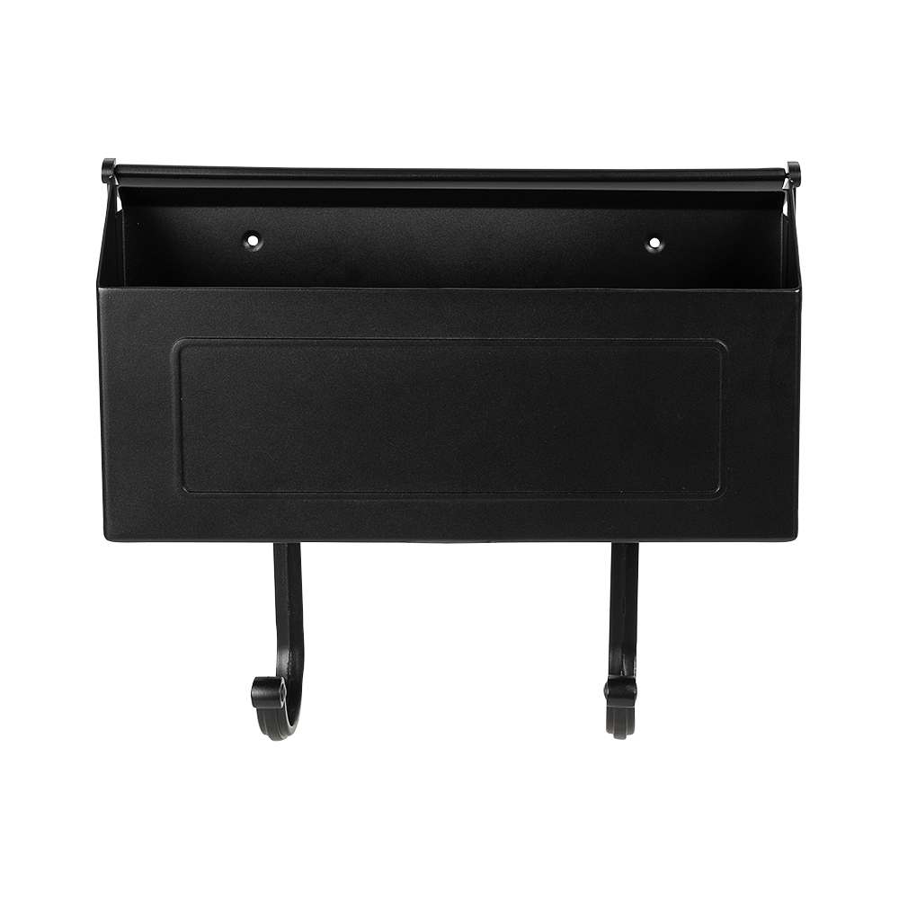 Boîte aux lettres classique en fonte d'aluminium noire