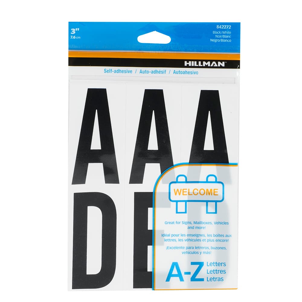 Adhesive Vinyl Letters 3 in. (54-pack)