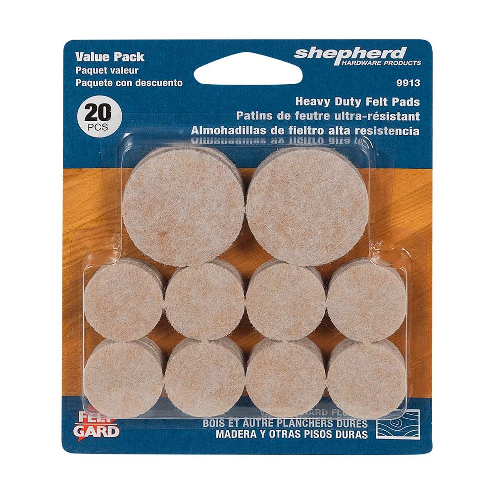 Patins de feutre FeltGard Ens/20