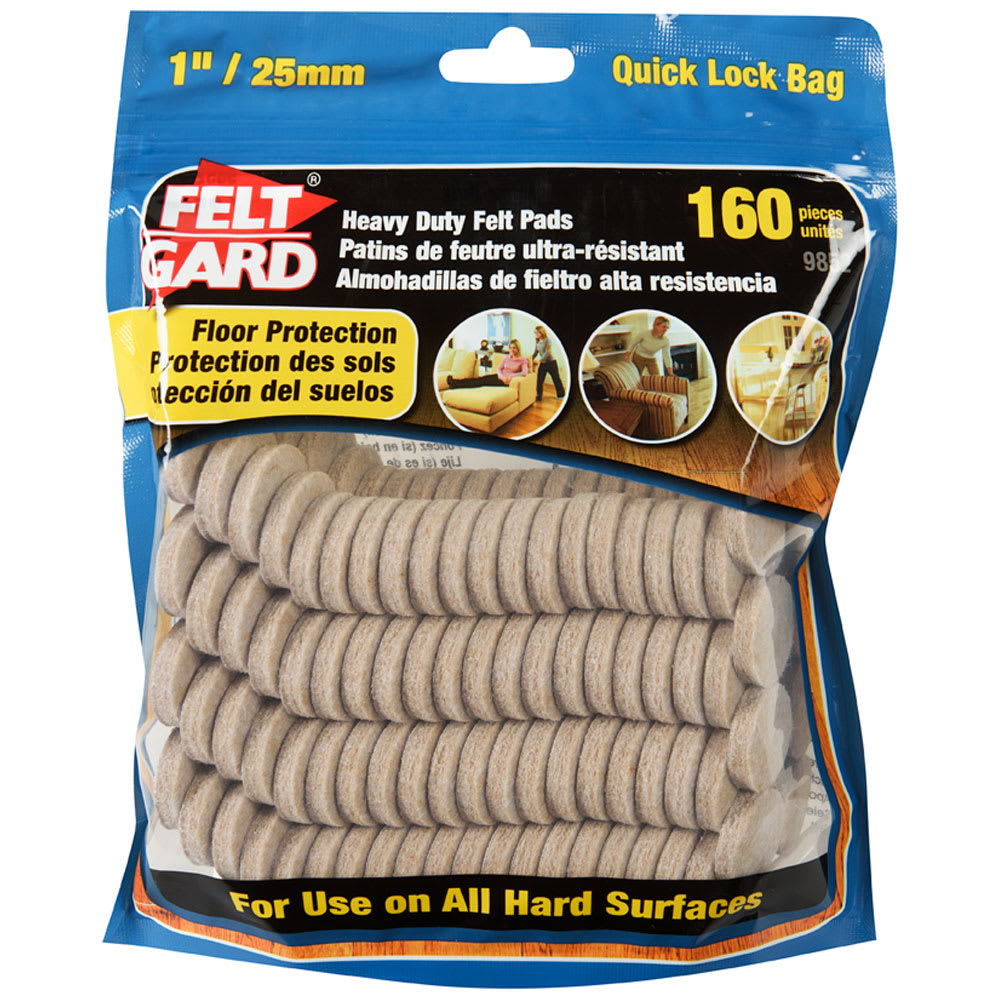 Felt Gard Felt Pads 1 in. Pkg/160