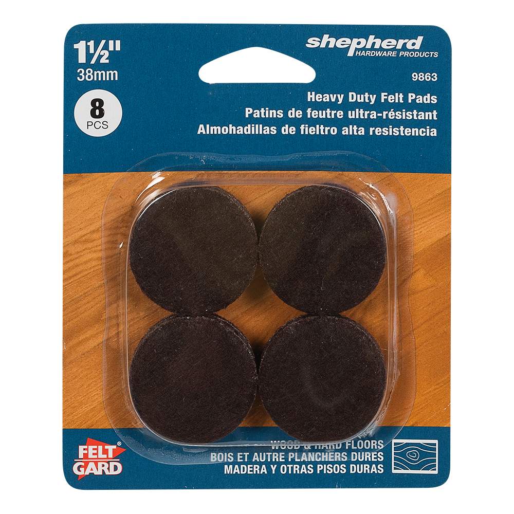 Felt Gard Felt Pads 1 1/2 in. Pkg/8