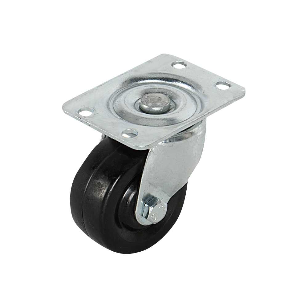 Roulette robuste pivotante en caoutchouc 1 1/2&nbsp;po NEKTRA