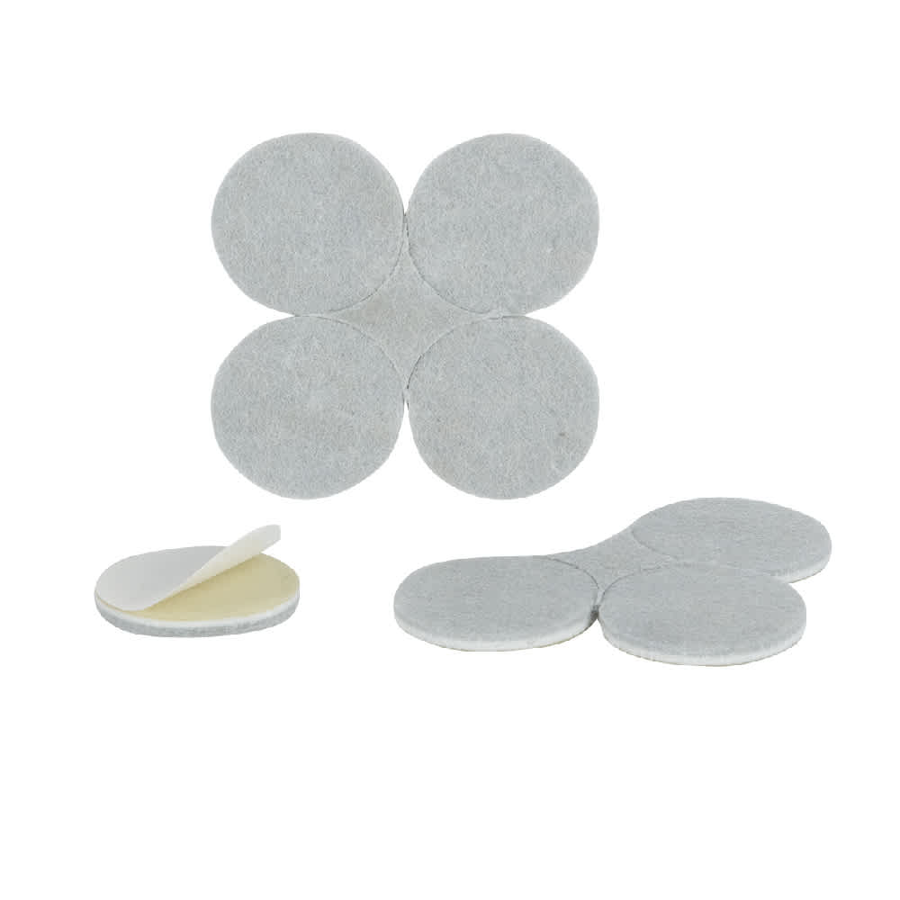 Patins de feutre commercial 1 1/2 po Pqt/8