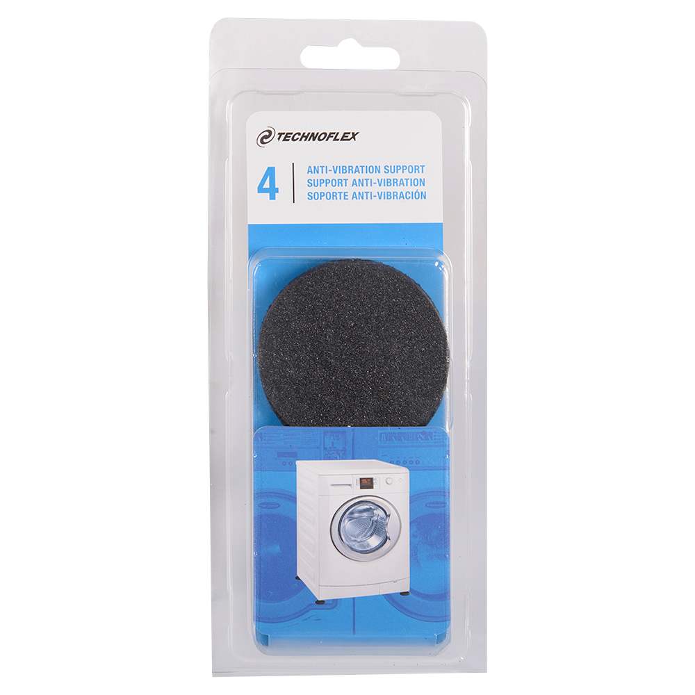 Tampons anti-vibration 2 1/2 po x 1/4 po Pqt/4