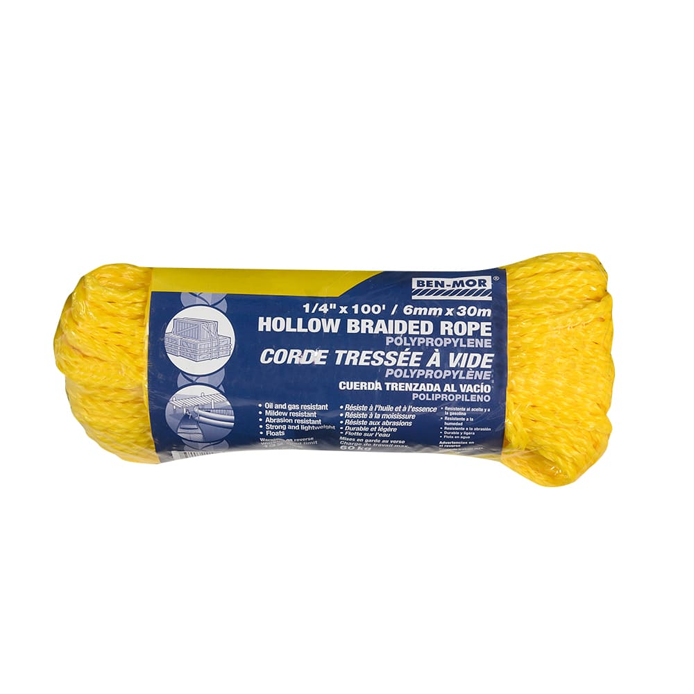 Corde de polypropylène 1/4 po x 100 pi