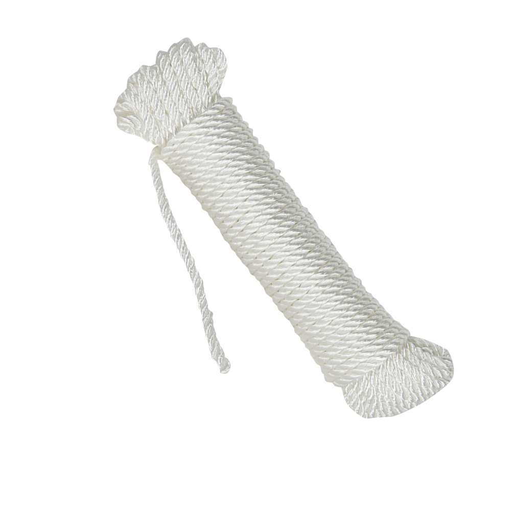 Corde de nylon torsadée 1/4 po x 50 pi