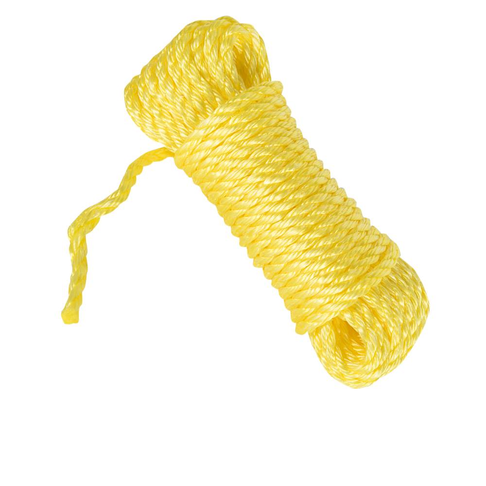 Corde de polypropylène torsadée 3/8 po x 50 pi