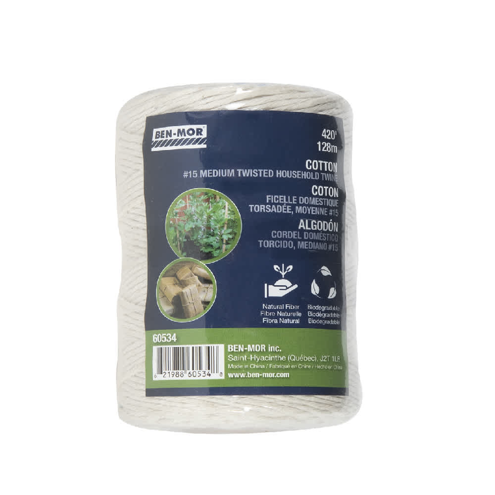 Ficelle de coton torsadé moyen 420 pi