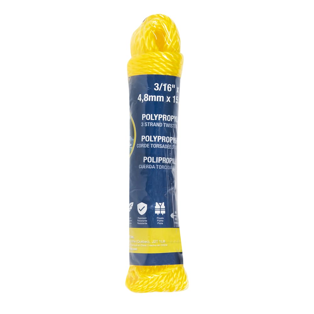 Twisted Polypropylene Rope 3/16 in. x 50 ft.