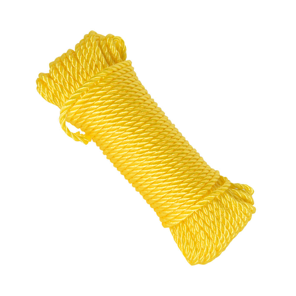 Corde de polypropylène torsadée 1/4 po x 100 pi