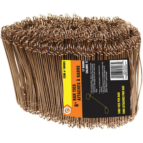 Wire Bar Ties 6 in. Pkg/1000