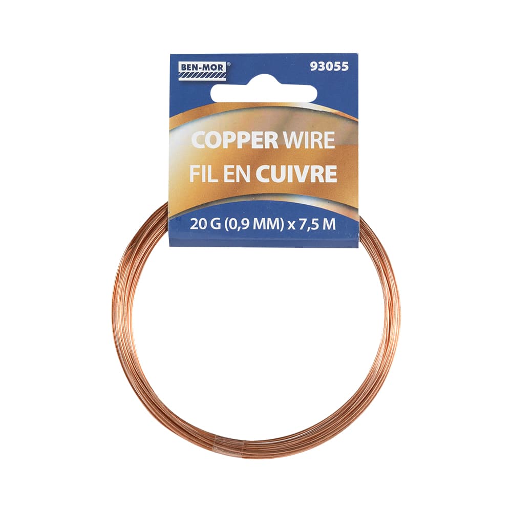 Fil en cuivre 0,9&nbsp;mm&nbsp;x&nbsp;7,5&nbsp;m