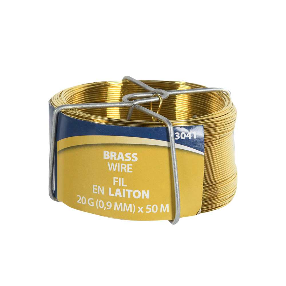Fil en laiton n° 20&nbsp;x&nbsp;50&nbsp;m