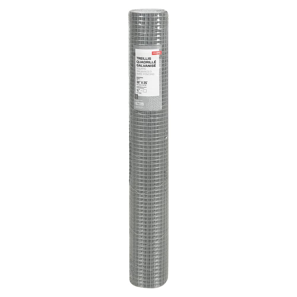 Galvanized Metal Fencing 3 ft. x 25 ft. (1/2 in. Squares)