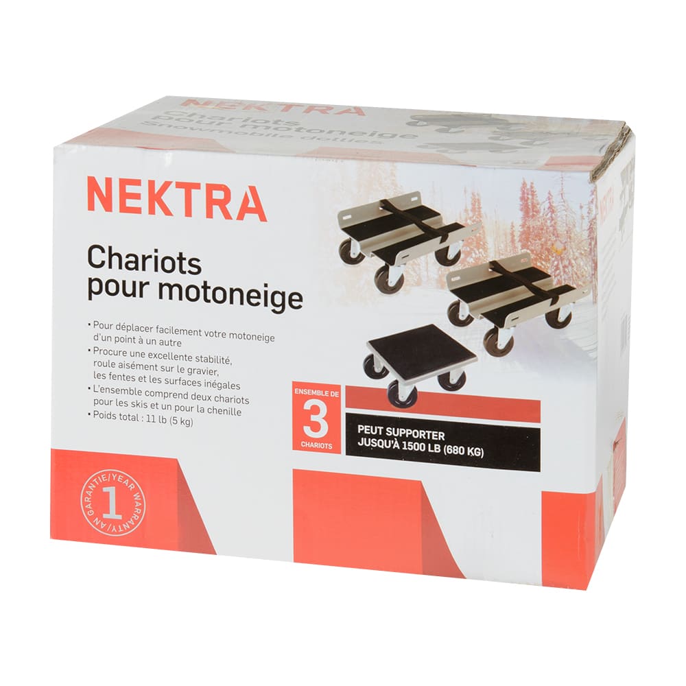 Chariots pour motoneige NEKTRA