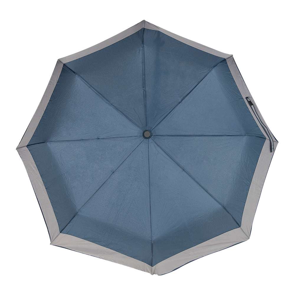 Parapluie bleu et gris 42&nbsp;7/8&nbsp;po