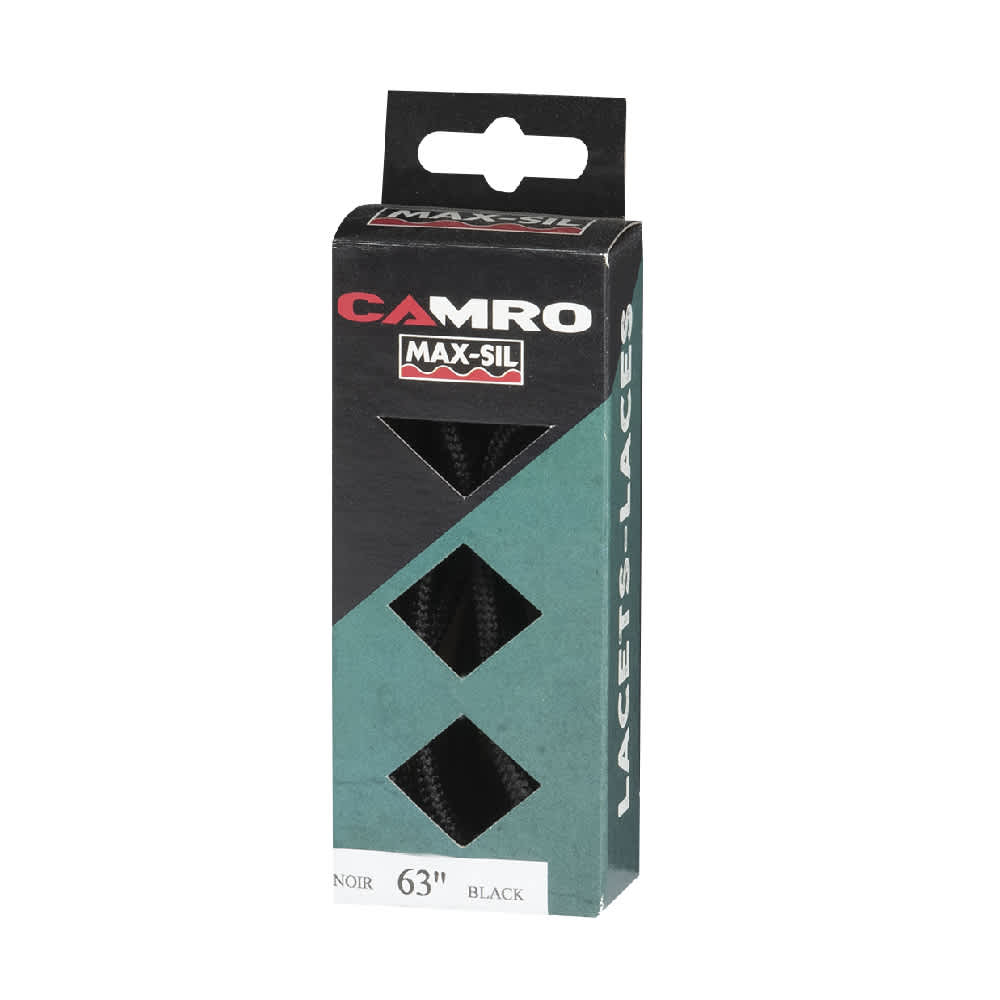 Lacets ronds noirs 63 po Pqt/2