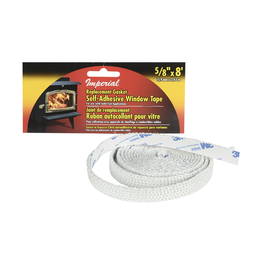Ruban adhésif pour vitre de poêle