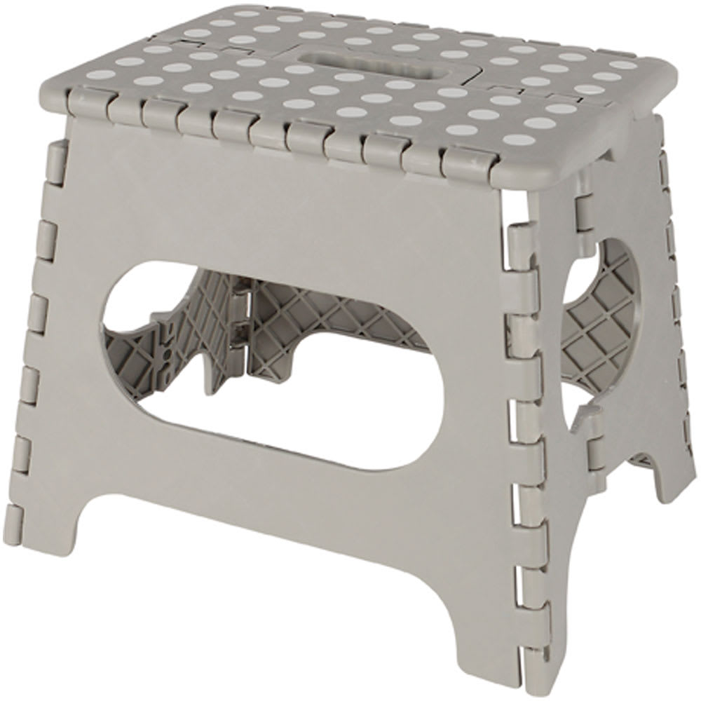 Folding Step Stool Grey 10 1/2 in.