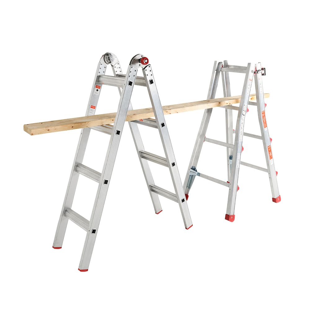 Échelle-escabeau en aluminium 17 pi grade 1 NEKTRA