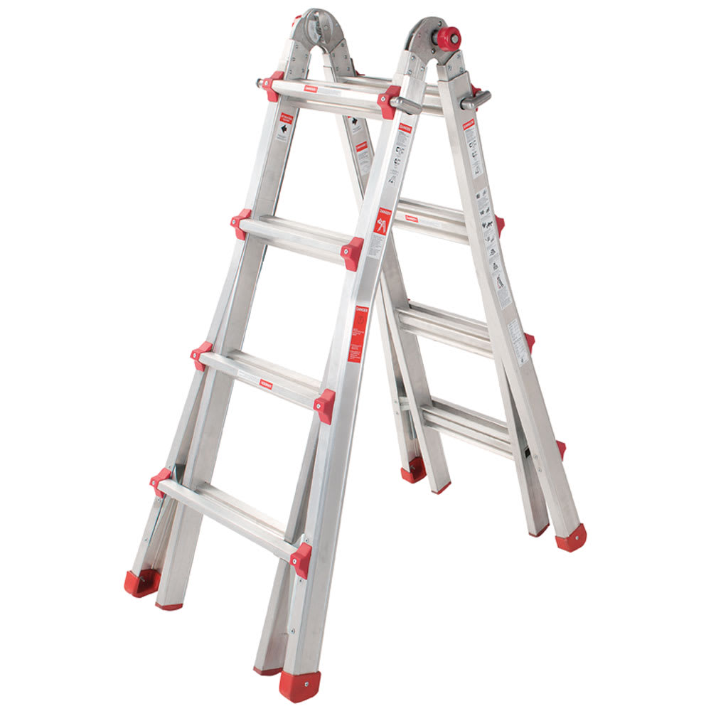 NEKTRA Multi-Purpose AluminumLadder 21 ft.Grade 1