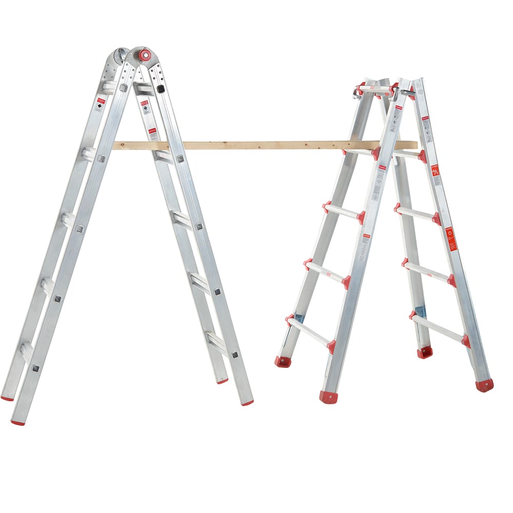NEKTRA Multi-Purpose AluminumLadder 21 ft.Grade 1