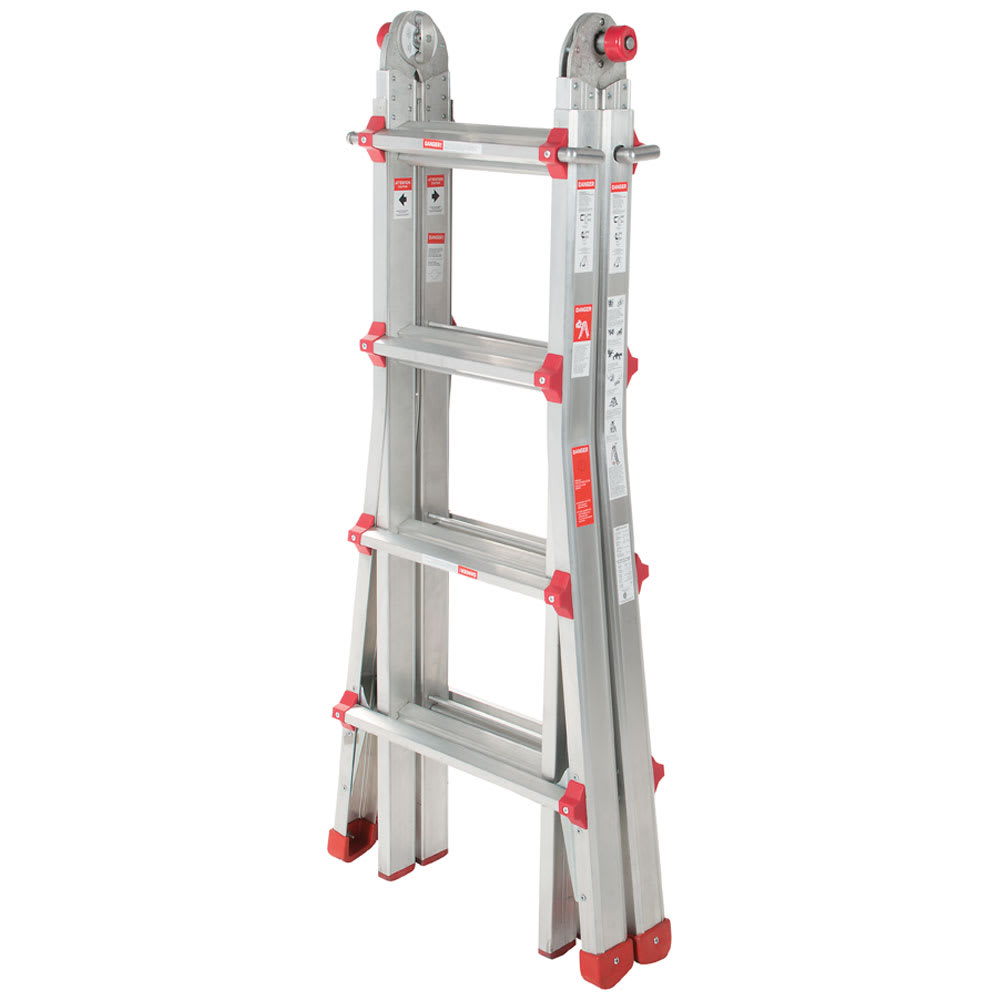 NEKTRA Multi-Purpose AluminumLadder 21 ft.Grade 1