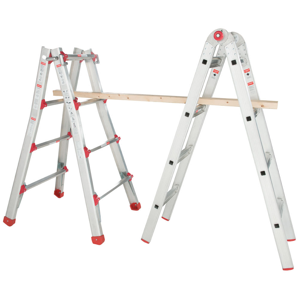 NEKTRA Multi-Purpose AluminumLadder 21 ft.Grade 1