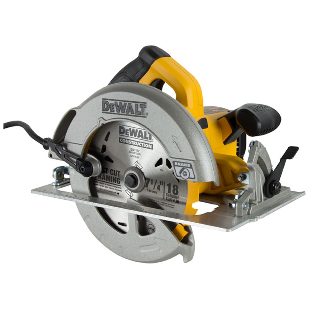 Scie circulaire 7 1/4 po avec frein de lame DEWALT