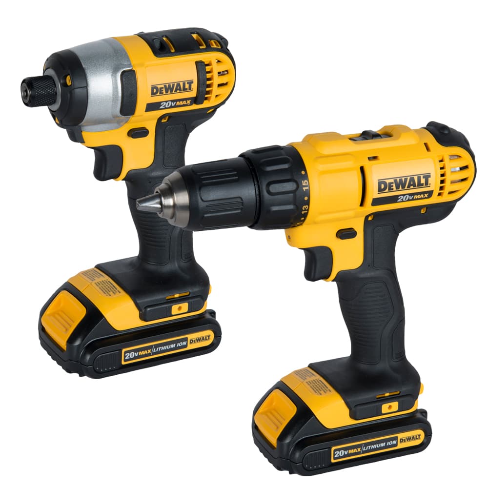 Ensemble de perceuse et tournevis à chocs 20 V MAX lithium-ion DEWALT