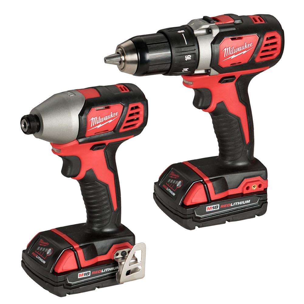 Ensemble de perceuse et tournevis à chocs 18 V lithium-ion MILWAUKEE