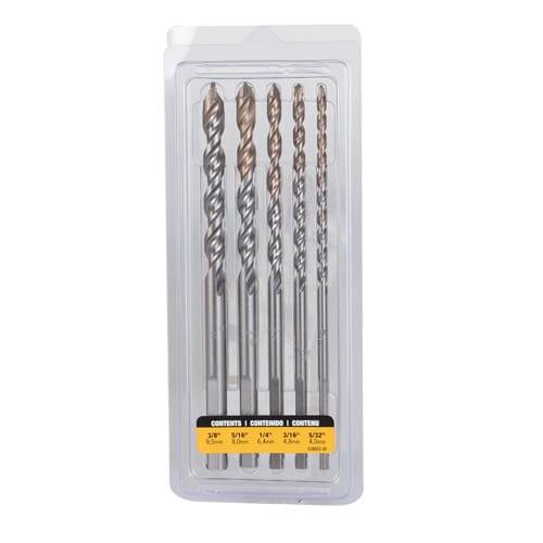 Jeu de 5 mèches à béton pour perceuse à percussion DEWALT